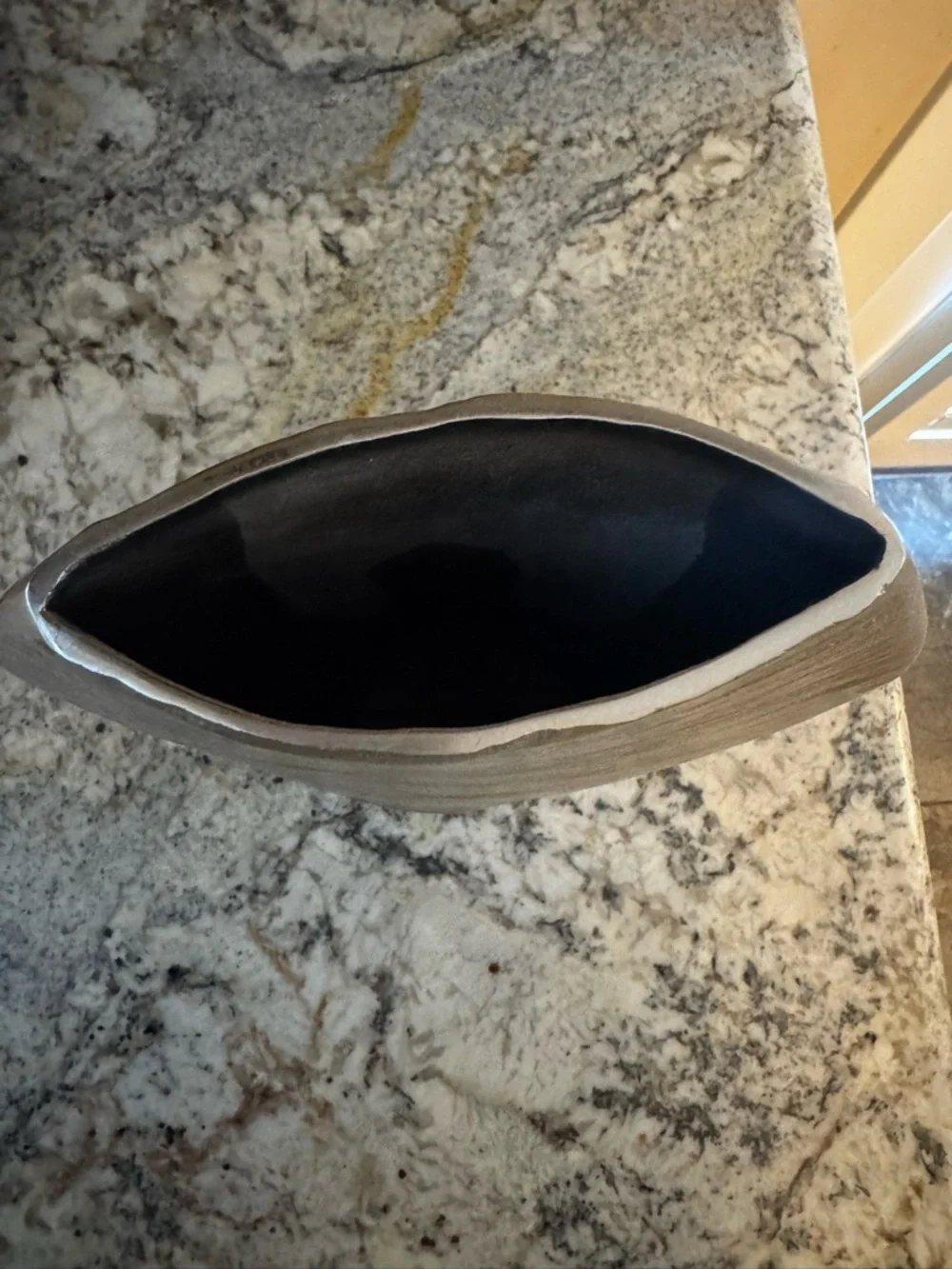 Crate & Barrel Allegra Vase Short SilverTextured Decorative Vase
